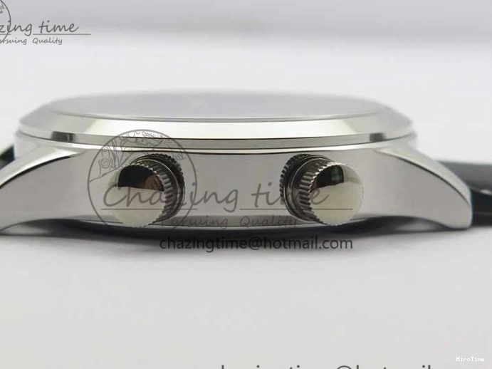 MIROTIME 0404 Practical Calatrava 5524 Pilot Travel Time SS GRF Blue Dial on Black Leather Strap A324 V 7107